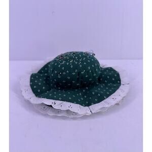Vintage hand made Green Polka Dot Pin Cushion